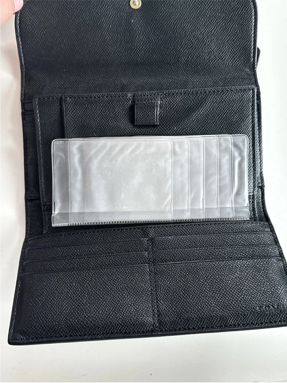 Coach Wallet And Check Book Black